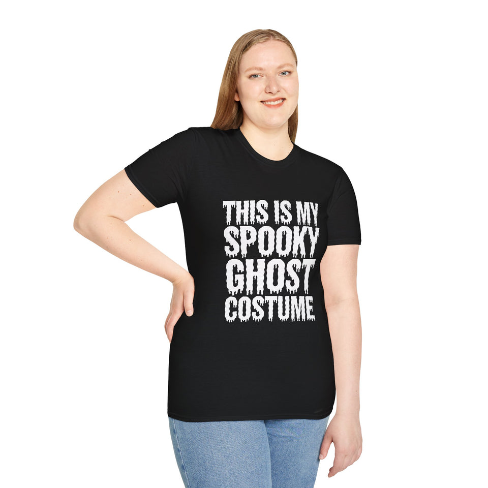 This Is My Spooky Ghost Costume T-Shirt | Funny Ghost Halloween Costume Unisex T-Shirt