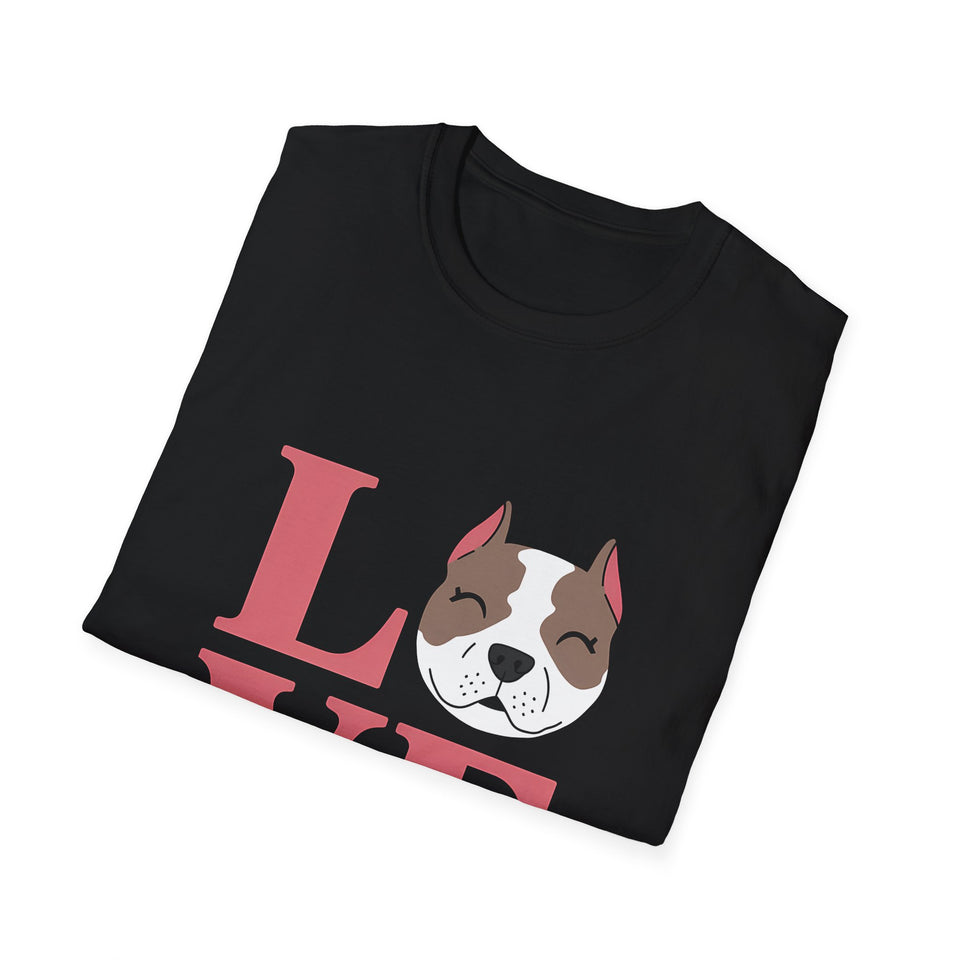 Cute Love Pitbull Shirt | Pitbull Gifts | Pitbulls Dog Lovers Merchandise Unisex T-Shirt