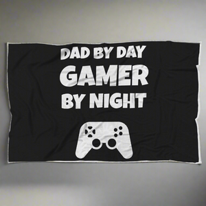 Dad By Day Gamer By Night Video Gamer Blanket