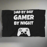 Dad By Day Gamer By Night Video Gamer Blanket Dad By Day Gamer By Night Video Gamer Blanket