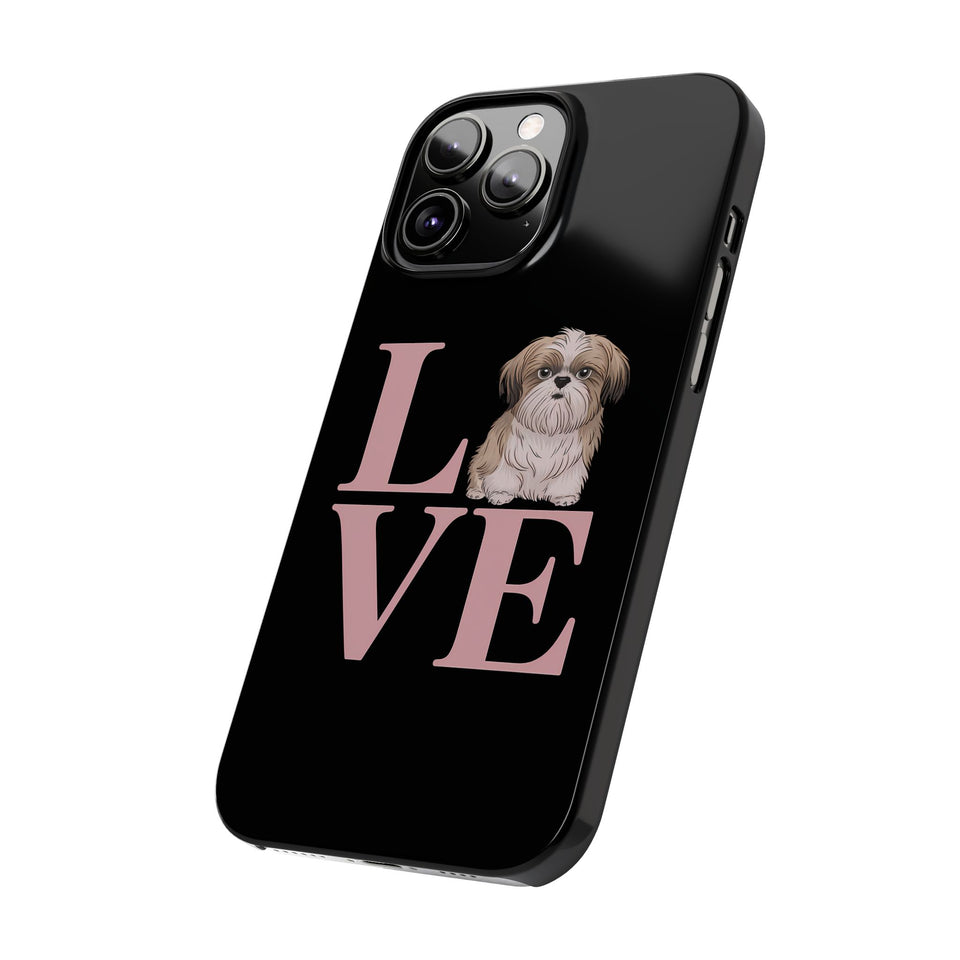 Premium Love Shih Tzu iPhone Case 2 | Cute Shih Tzu Slim Phone Cases