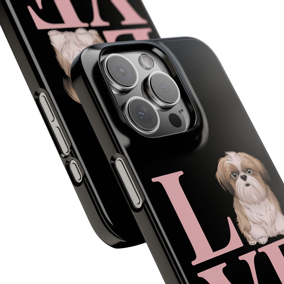 Premium Love Shih Tzu iPhone Case 2 | Cute Shih Tzu Slim Phone Cases