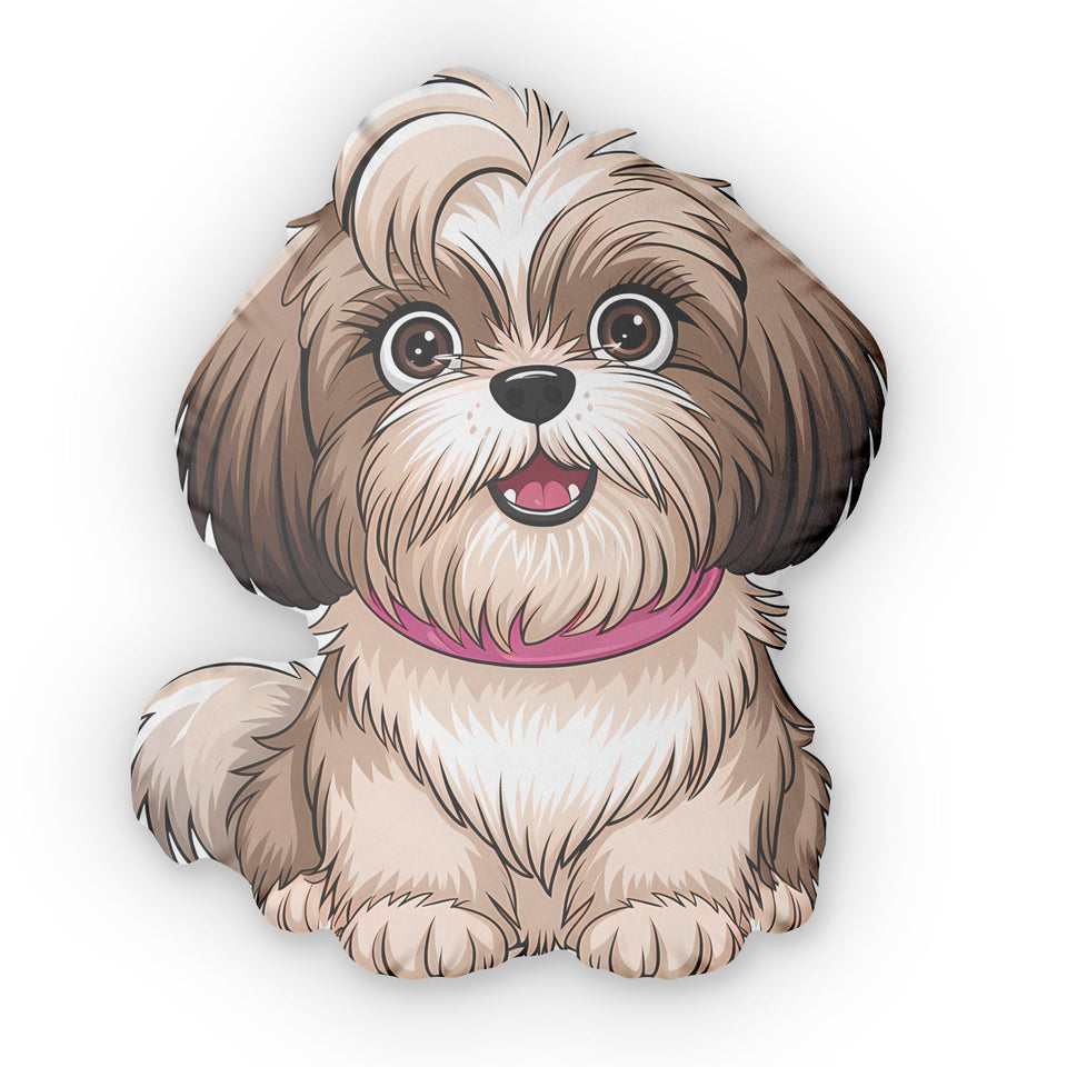 Cute Shih Tzu Custom Shaped Pillow | Shih Tzu Gift Pillow