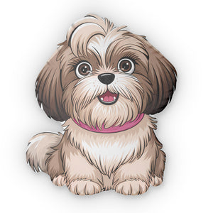 Cute Shih Tzu Custom Shaped Pillow | Shih Tzu Gift Pillow Cute Shih Tzu Custom Shaped Pillow | Shih Tzu Gift Pillow