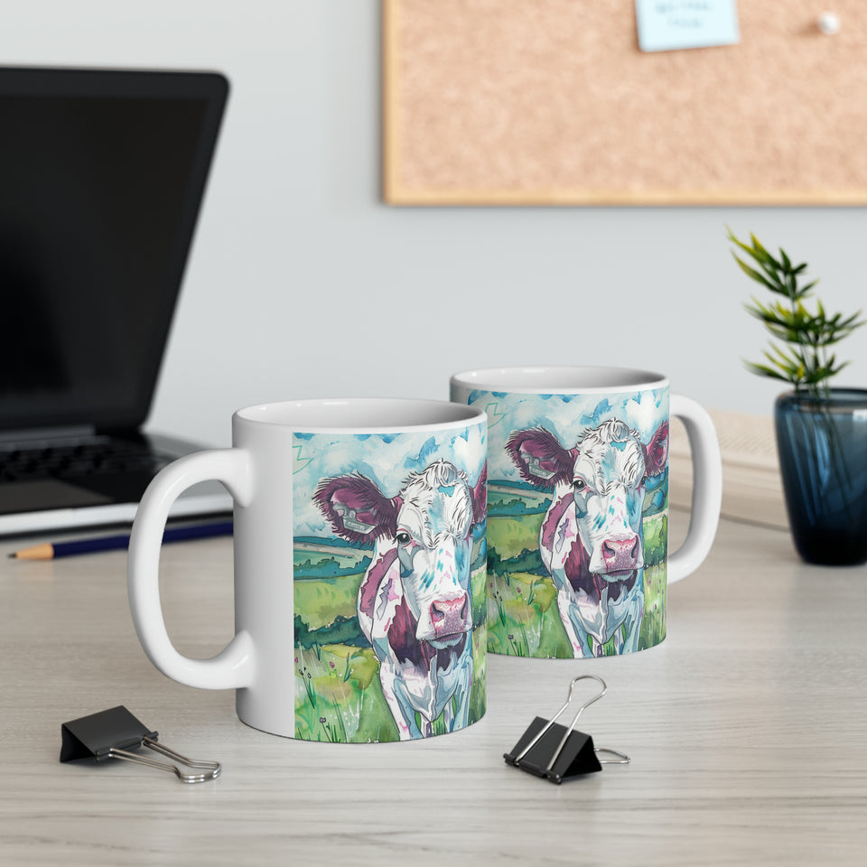 Cow Mug | Coffee Cow Mug | Cow Print Mug | Cow Presents | Highland Cow Mug 11oz