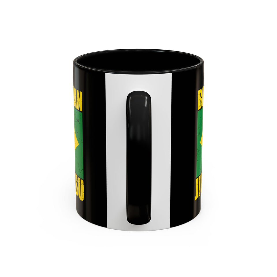 Brazilian Jiu Jitsu Flag | BJJ Accent Coffee Mug