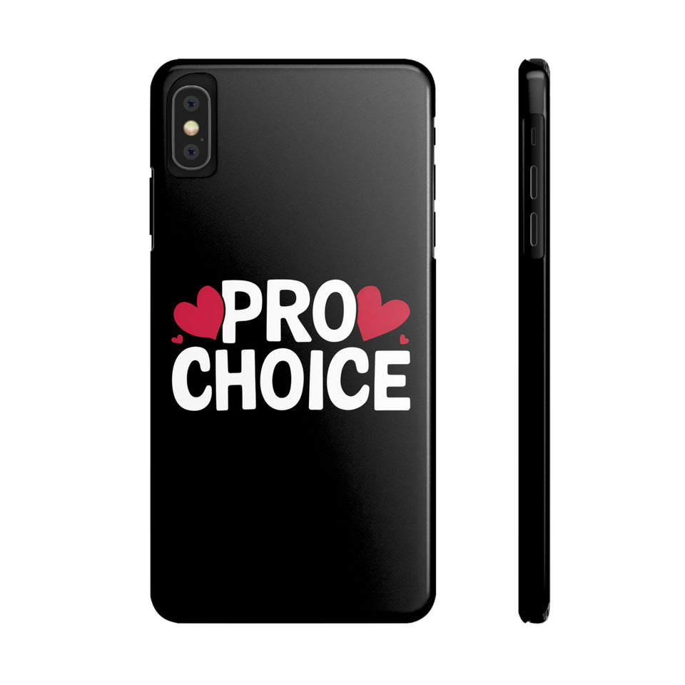 Premium Pro Choice iPhone Case | Feminist Pro Choice Gifts Slim Phone Cases