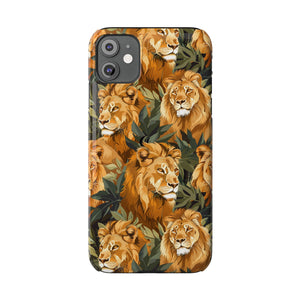 Premium Pride Of Lions iPhone Case | Lion Gifts Slim Phone Cases Premium Pride Of Lions iPhone Case | Lion Gifts Slim Phone Cases