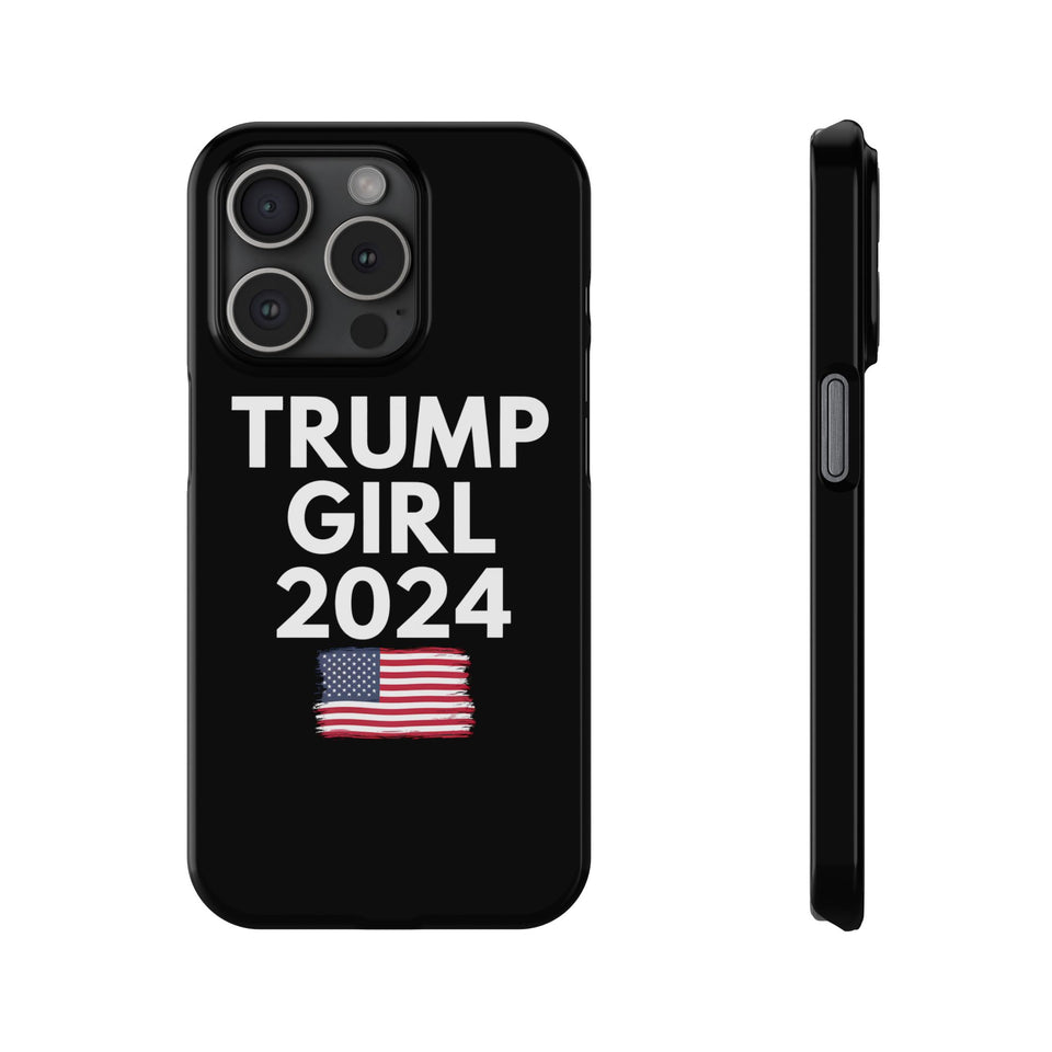 Premium Trump Girl iPhone Case | Donald Trump Gifts Slim Phone Cases