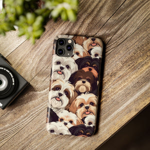 Premium Group of Shih Tzu iPhone Case | Cute Shih Tzu Gifts Slim Phone Cases Premium Group of Shih Tzu iPhone Case | Cute Shih Tzu Gifts Slim Phone Cases