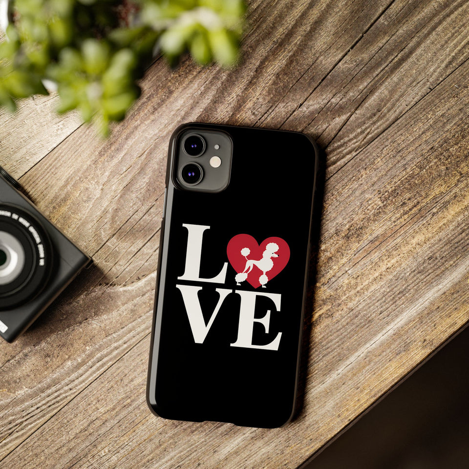 Premium Love Poodles iPhone Case | Cute Poodle Gifts Slim Phone Cases