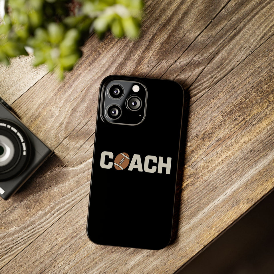 Premium Football Coach iPhone Case | Football Coach Gifts Slim Phone Cases