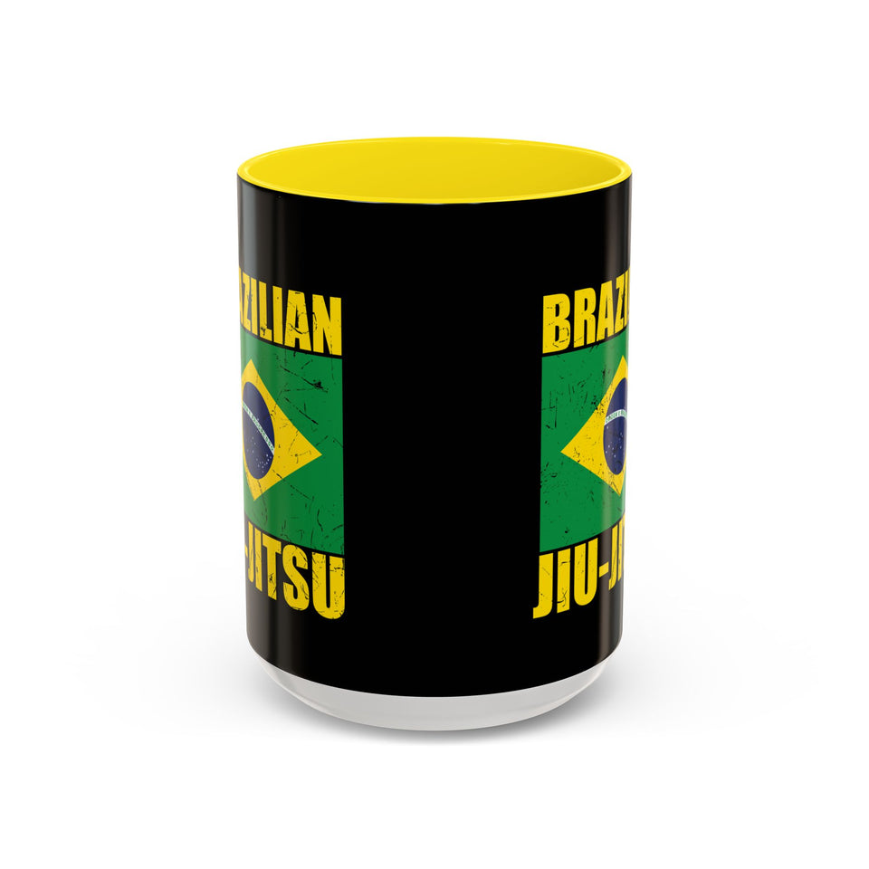 Brazilian Jiu Jitsu Flag | BJJ Accent Coffee Mug