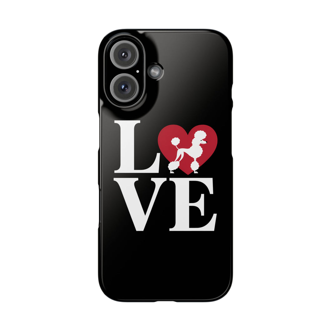 Premium Love Poodles iPhone Case | Cute Poodle Gifts Slim Phone Cases