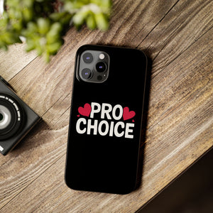 Premium Pro Choice iPhone Case | Feminist Pro Choice Gifts Slim Phone Cases Premium Pro Choice iPhone Case | Feminist Pro Choice Gifts Slim Phone Cases