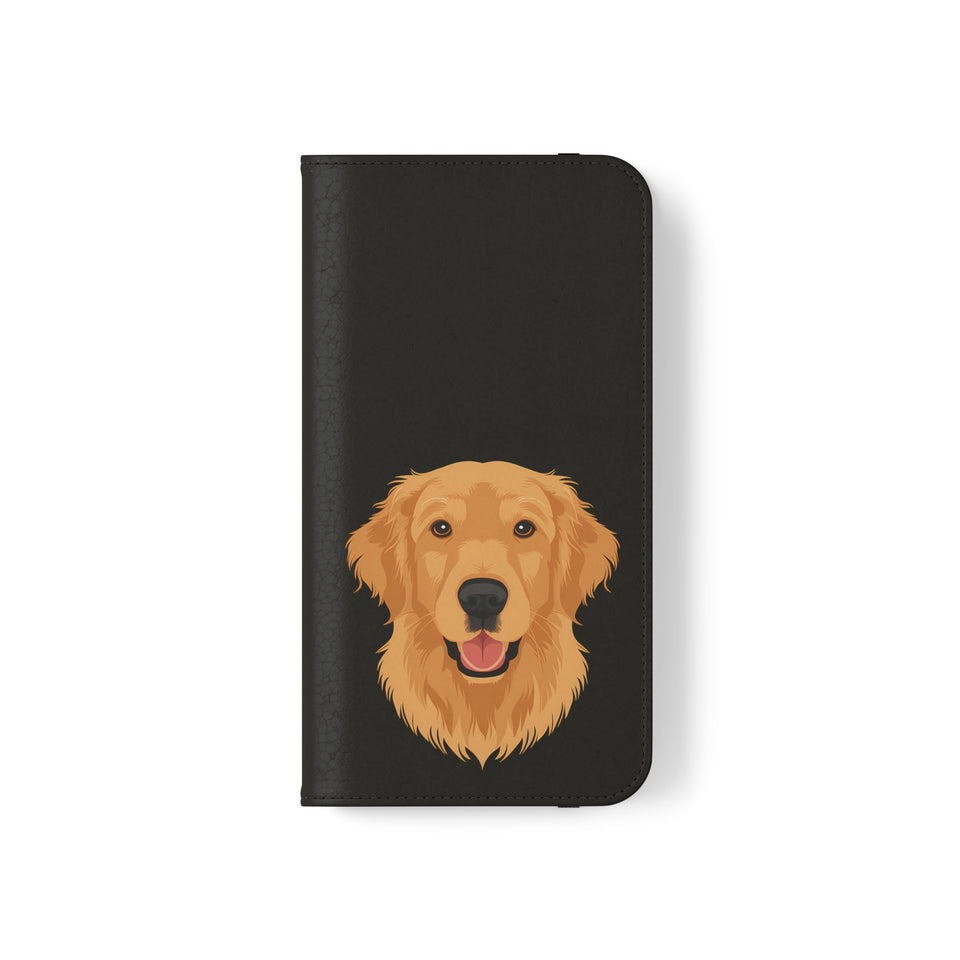 Golden Retriever iPhone & Samsung Galaxy Wallet Phone Case | Golden Retriever Flip Case