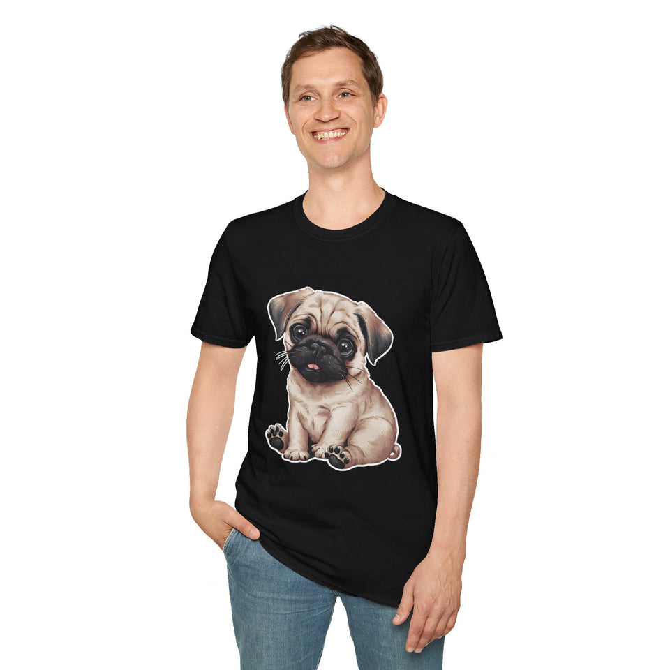 Cute Pug Puppy Shirt | Pug Gifts | Unisex Pug T Shirt 2