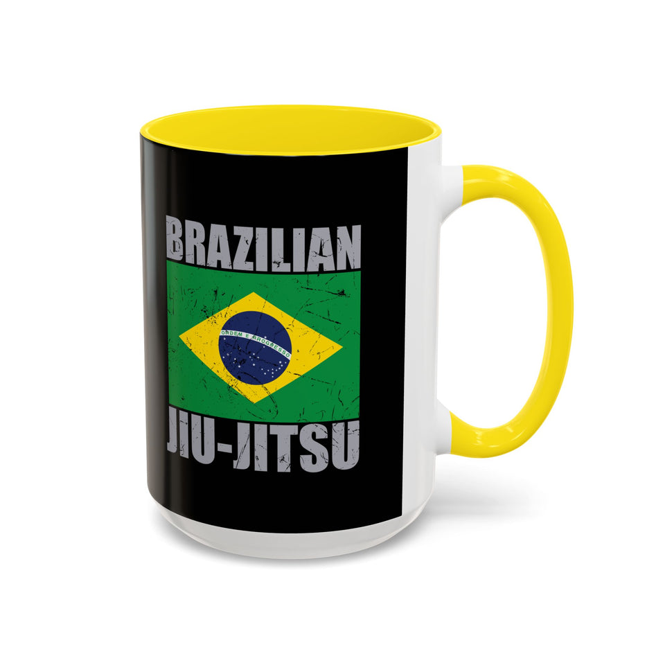 Brazilian Jiu Jitsu Flag 2 | BJJ Accent Coffee Mug