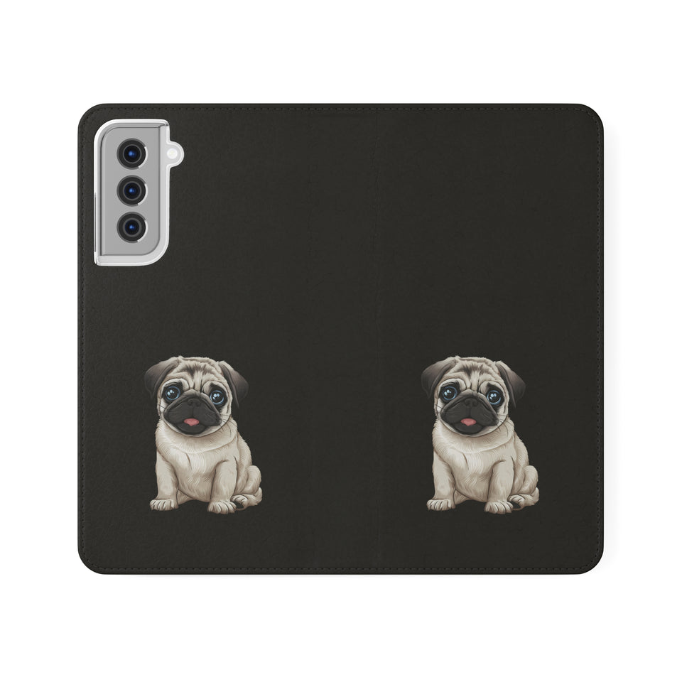 Pug iPhone & Samsung Wallet Phone Case | Pug Flip Cases