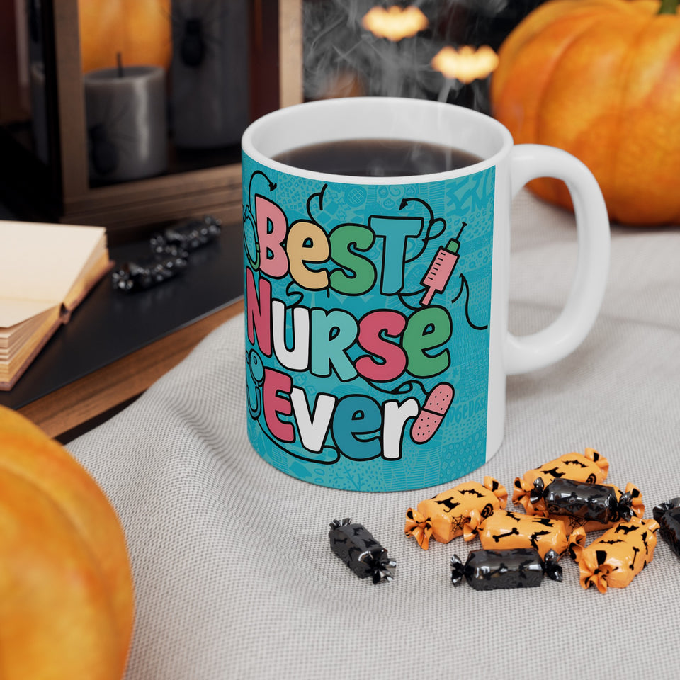 Best Nurse Ever Mug | Nurse Gift | Nurse Coffee Mug | Nurse Gift Ideas Mug 11oz 4