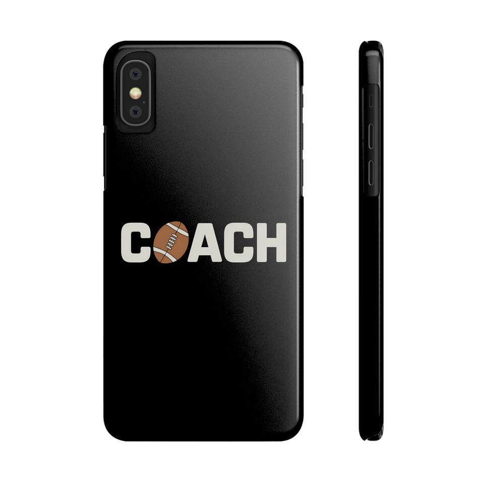 Premium Football Coach iPhone Case | Football Coach Gifts Slim Phone Cases