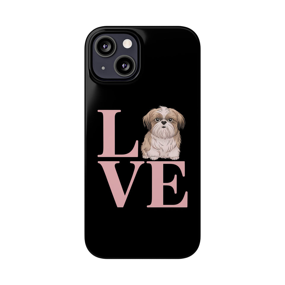 Premium Love Shih Tzu iPhone Case 2 | Cute Shih Tzu Slim Phone Cases