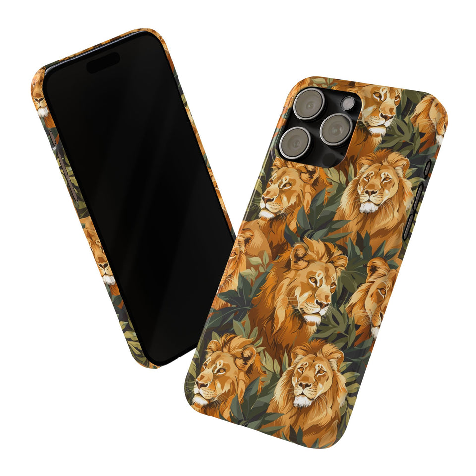 Premium Pride Of Lions iPhone Case | Lion Gifts Slim Phone Cases