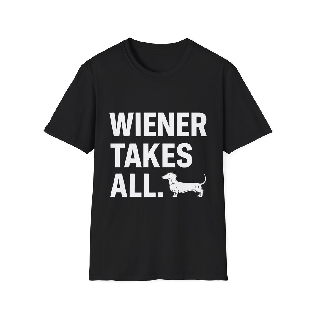 Wiener Takes All Dachshund Shirt | Weiner Dog Gift | Unisex Sausage Dog Dachshund T Shirt