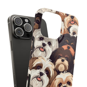 Premium Group of Shih Tzu iPhone Case | Cute Shih Tzu Gifts Slim Phone Cases Premium Group of Shih Tzu iPhone Case | Cute Shih Tzu Gifts Slim Phone Cases