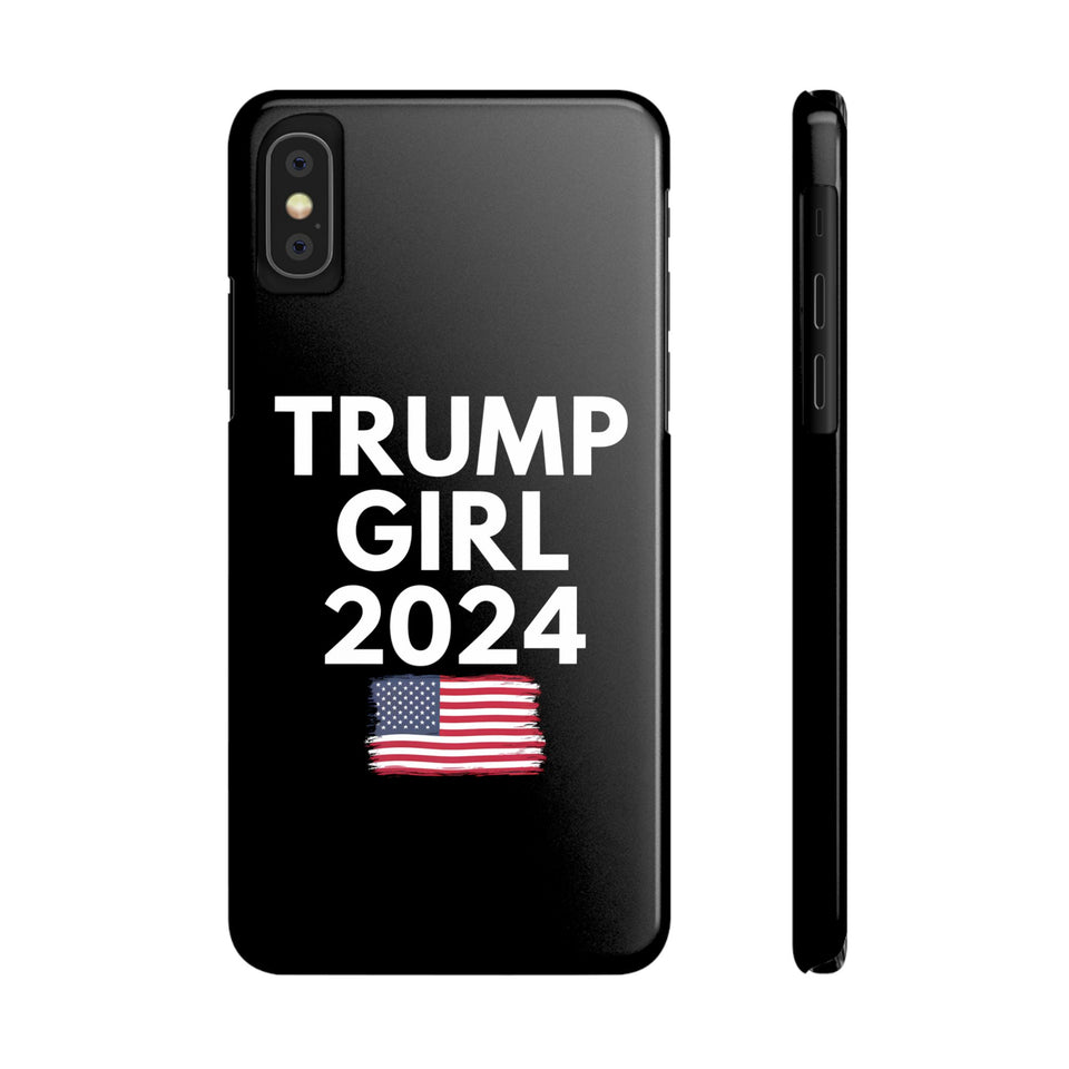 Premium Trump Girl iPhone Case | Donald Trump Gifts Slim Phone Cases