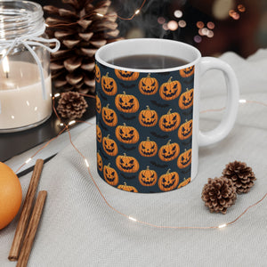 Spooky Halloween Pumpkin Bat Mug | Scary Halloween Gifts | Horror Coffee Mug 11oz Spooky Halloween Pumpkin Bat Mug | Scary Halloween Gifts | Horror Coffee Mug 11oz