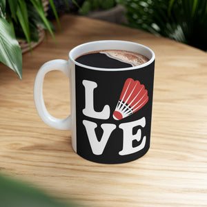 Love Badminton Ceramic Mug | Badminton Gifts (11oz) Love Badminton Ceramic Mug | Badminton Gifts (11oz)