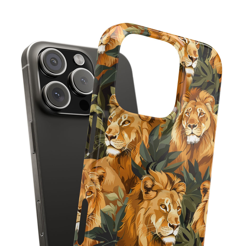 Premium Pride Of Lions iPhone Case | Lion Gifts Slim Phone Cases