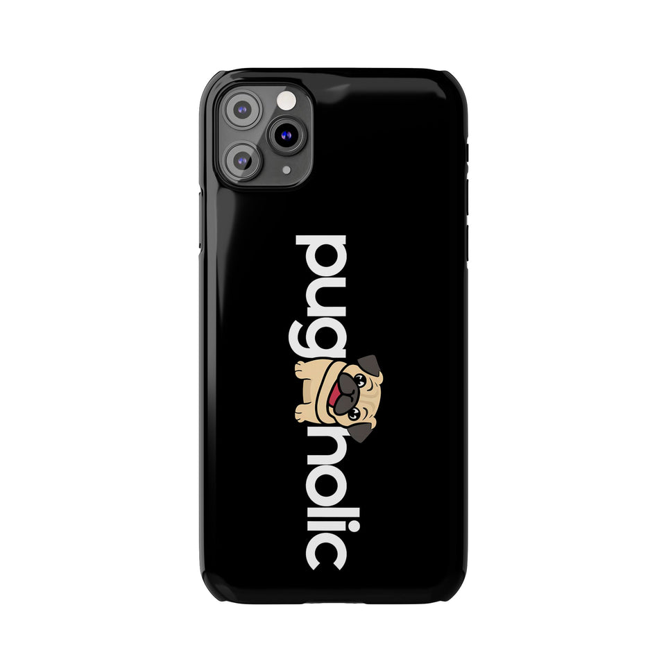 Premium Pugaholic Pug iPhone Case | Cute Pug Gifts Slim Phone Cases