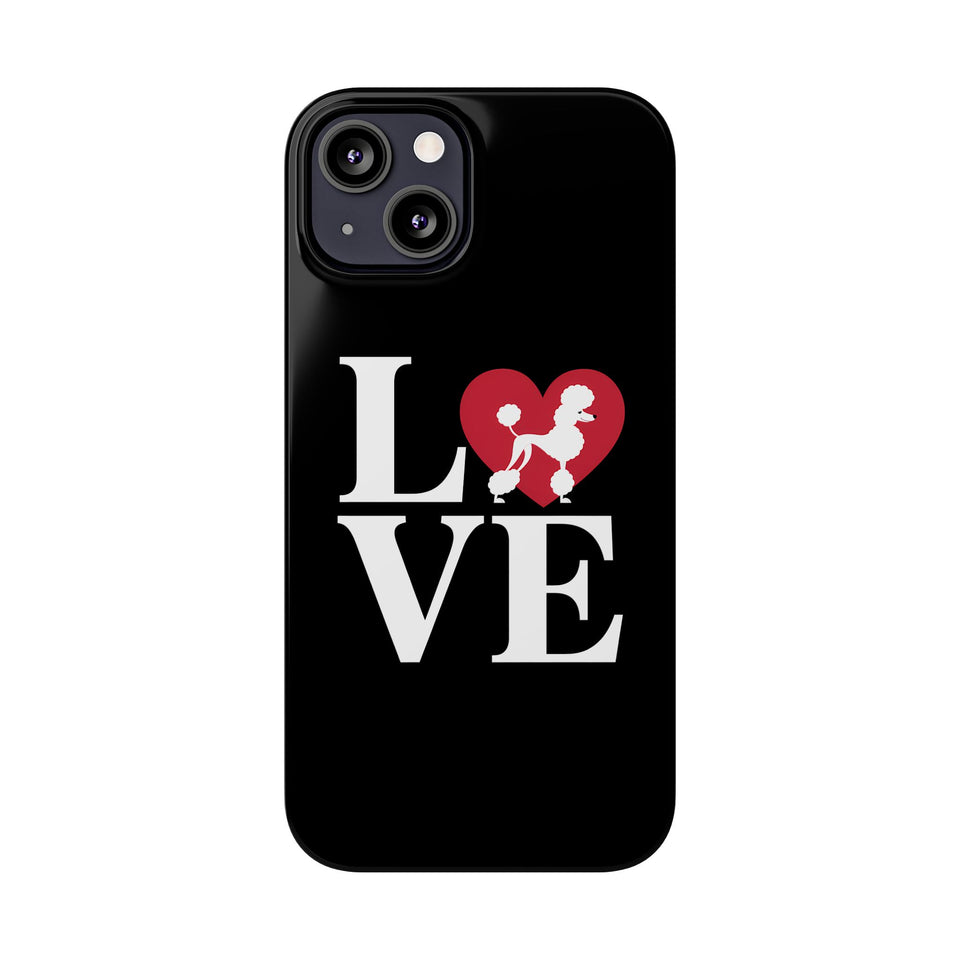 Premium Love Poodles iPhone Case | Cute Poodle Gifts Slim Phone Cases