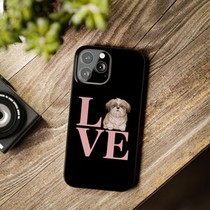 Premium Love Shih Tzu iPhone Case 2 | Cute Shih Tzu Slim Phone Cases Premium Love Shih Tzu iPhone Case 2 | Cute Shih Tzu Slim Phone Cases