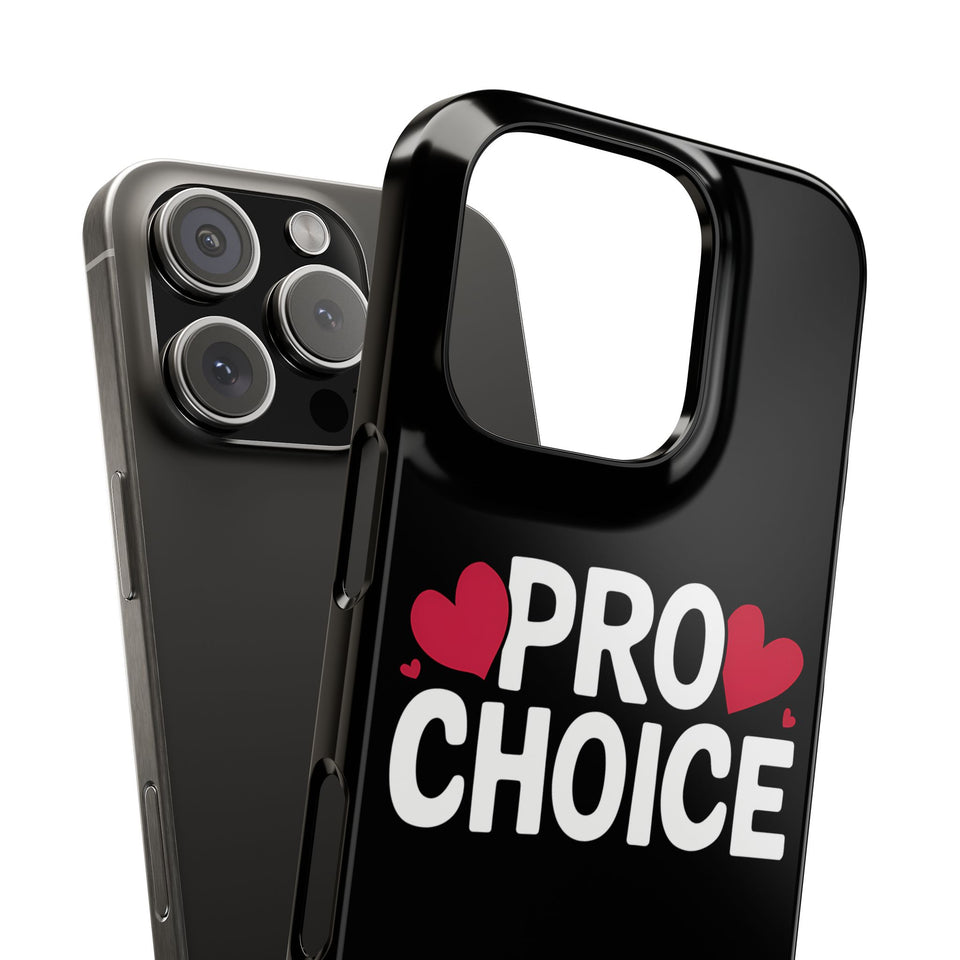 Premium Pro Choice iPhone Case | Feminist Pro Choice Gifts Slim Phone Cases