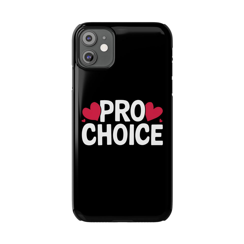 Premium Pro Choice iPhone Case | Feminist Pro Choice Gifts Slim Phone Cases