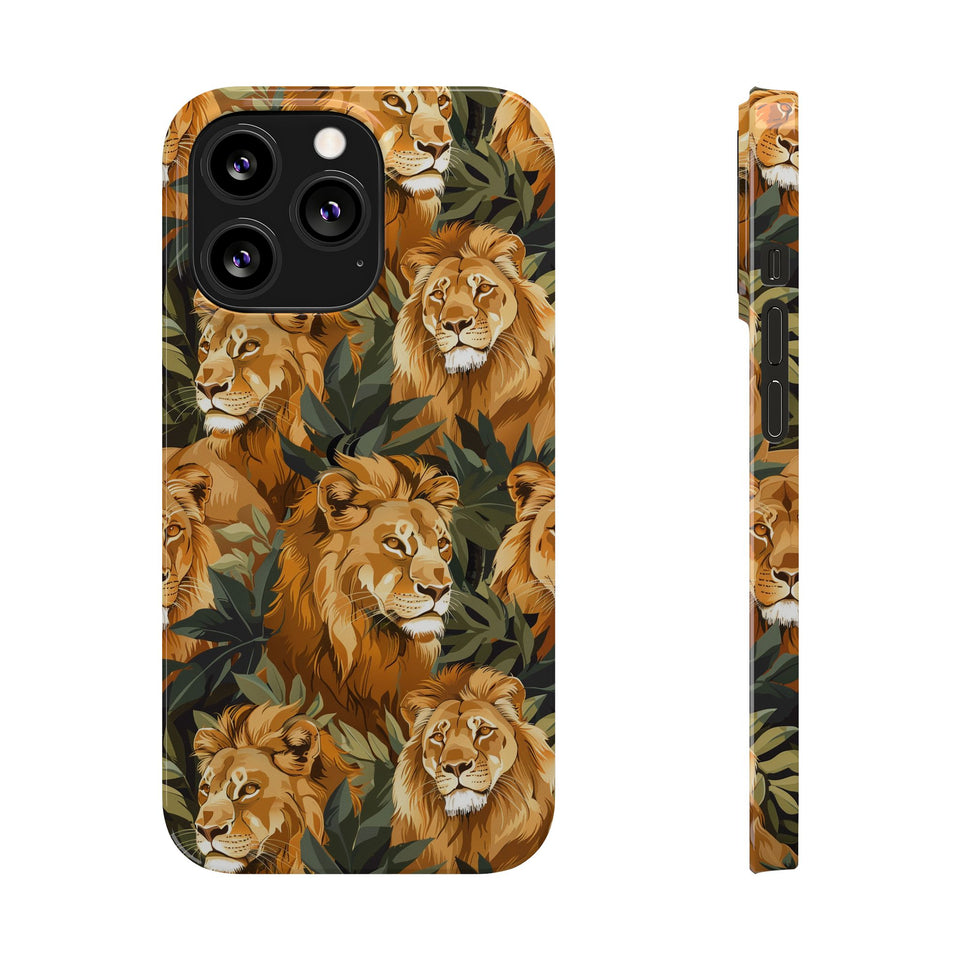 Premium Pride Of Lions iPhone Case | Lion Gifts Slim Phone Cases