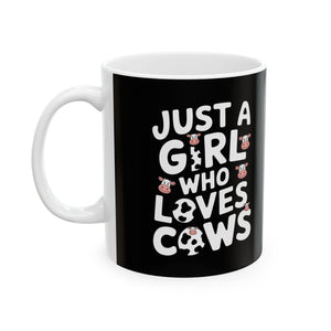 Just A Girl Who Loves Cows Mug | Cute Cow Gifts | Cow Coffee Mug 11oz Just A Girl Who Loves Cows Mug | Cute Cow Gifts | Cow Coffee Mug 11oz