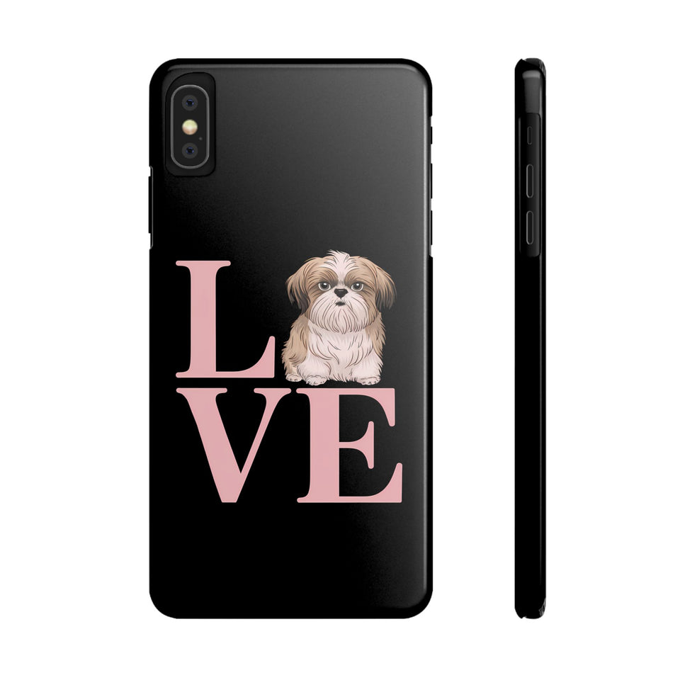 Premium Love Shih Tzu iPhone Case 2 | Cute Shih Tzu Slim Phone Cases