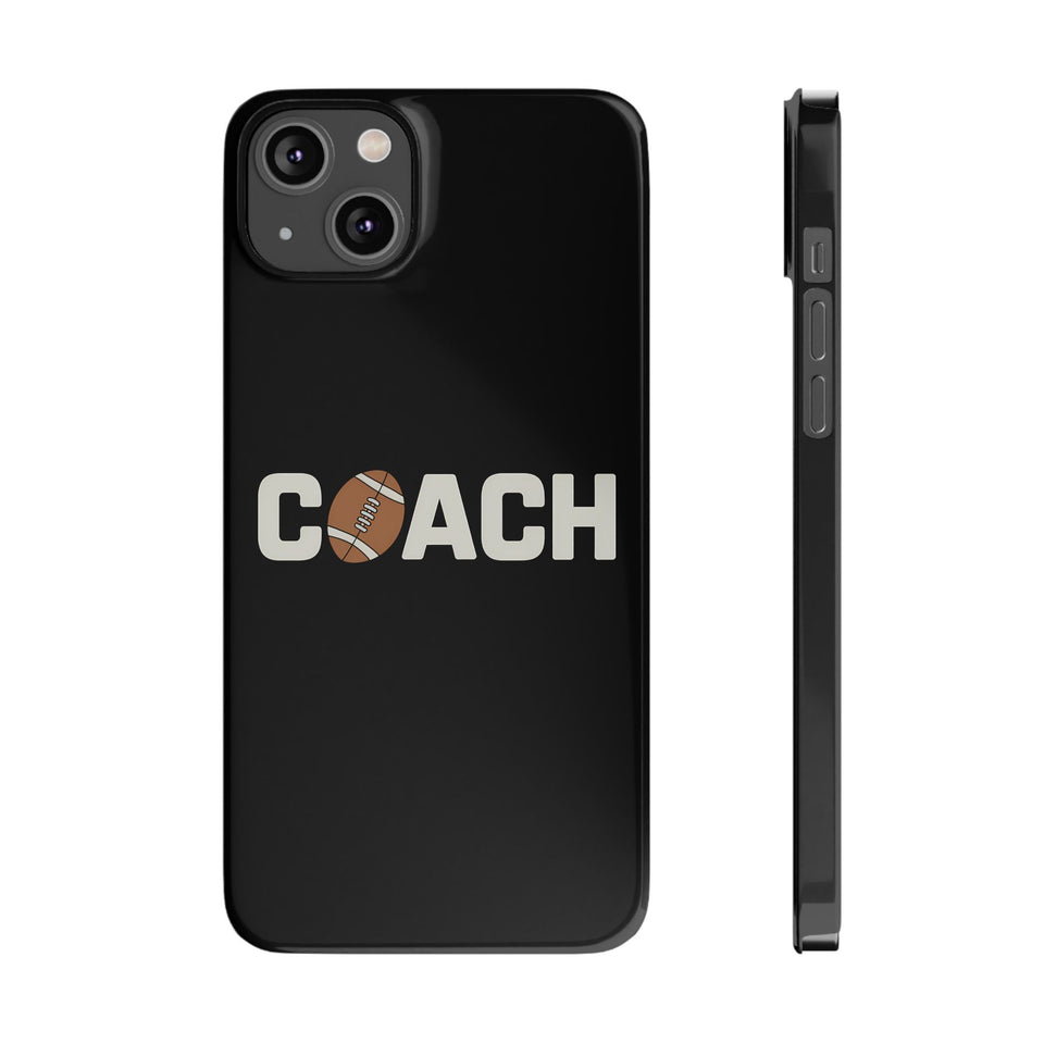 Premium Football Coach iPhone Case | Football Coach Gifts Slim Phone Cases