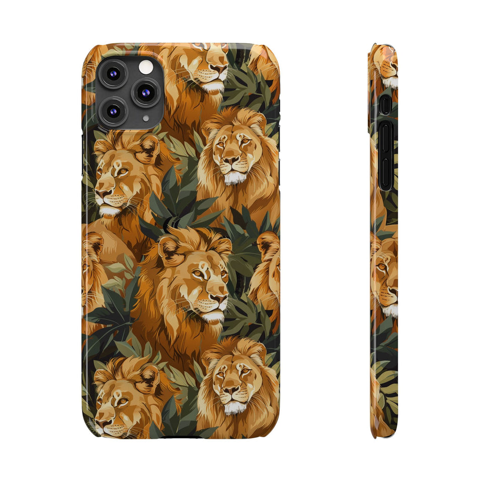 Premium Pride Of Lions iPhone Case | Lion Gifts Slim Phone Cases