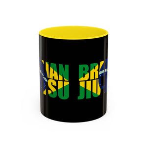 Brazilian Jiu Jitsu Flag 3 | BJJ Accent Coffee Mug Brazilian Jiu Jitsu Flag 3 | BJJ Accent Coffee Mug