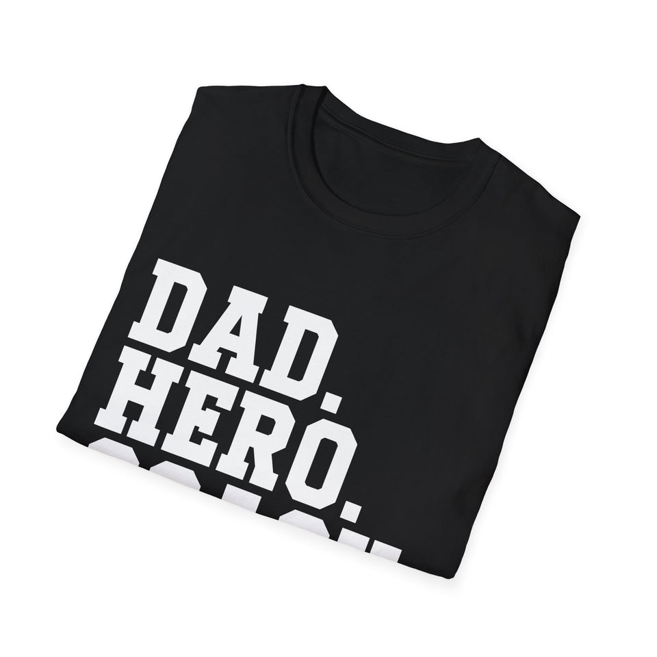 Dad Hero Coach Legend Shirt 2 | Coaching Gym Fitness Gifts | Unisex Dad Father T Shirt