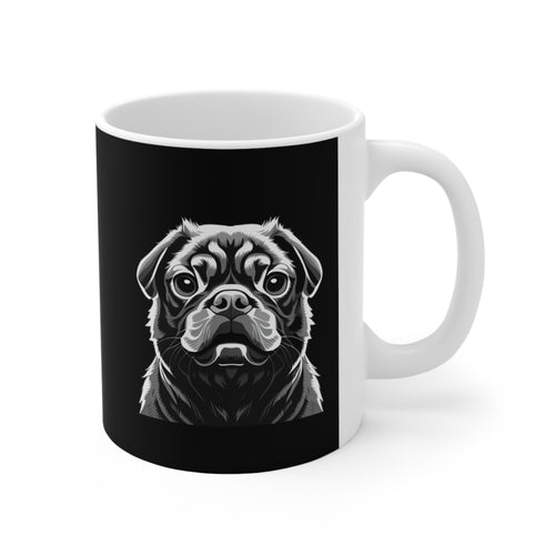 Pug Mug | Pug Gift | Pug Ceramic Mug 11oz