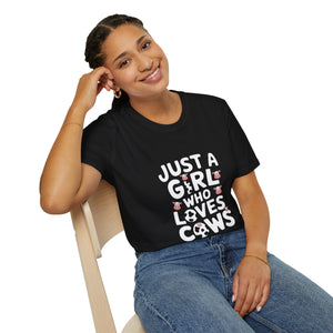 Just A Girl Who Loves Cows Shirt | Cute Cow Lover Gifts | Cows Unisex T-Shirt Just A Girl Who Loves Cows Shirt | Cute Cow Lover Gifts | Cows Unisex T-Shirt