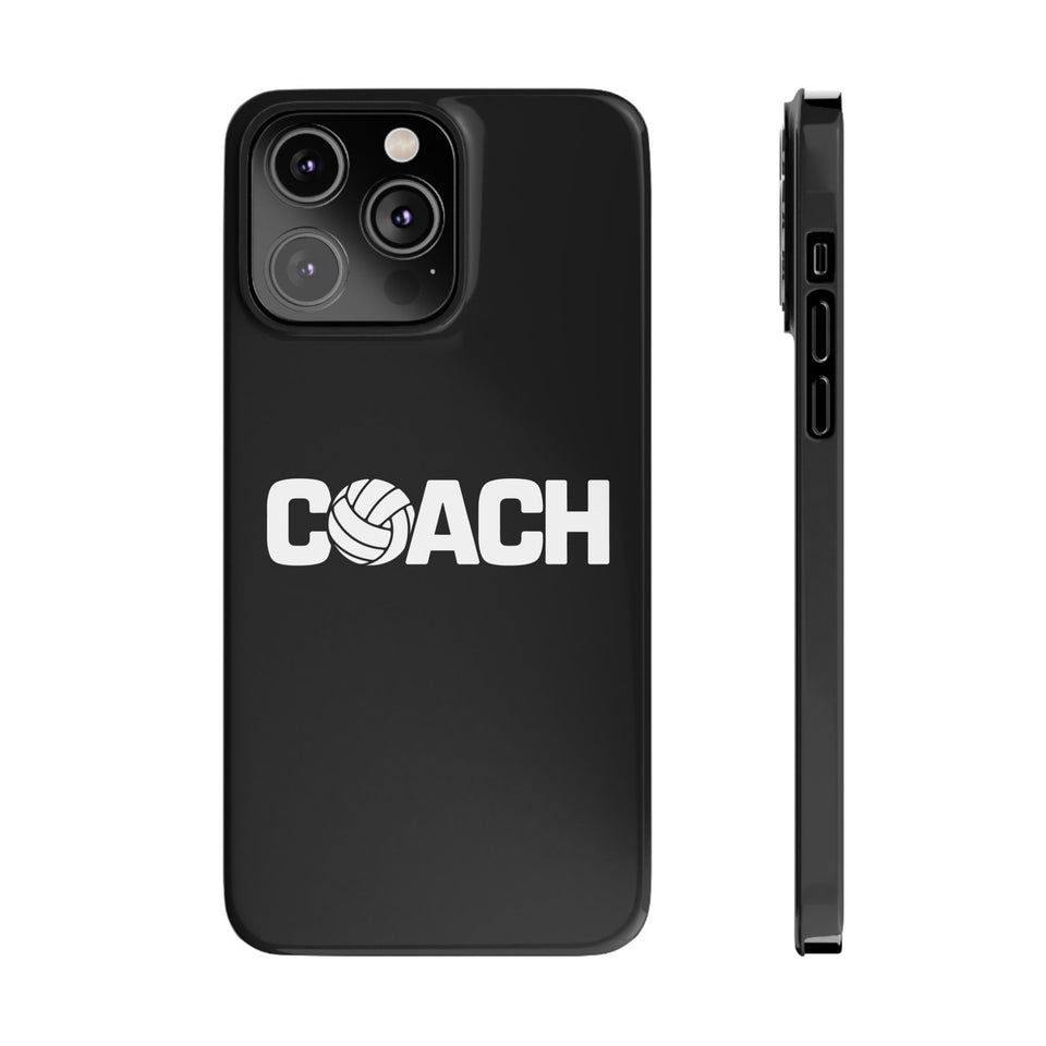 Premium Volleyball Coach iPhone Case | Volleyball Coach Gifts Slim Phone Cases