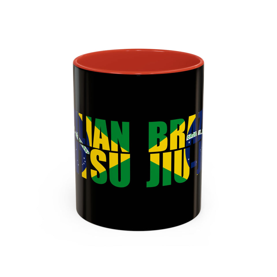 Brazilian Jiu Jitsu Flag 3 | BJJ Accent Coffee Mug