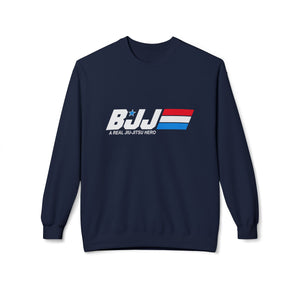 Brazilian Jiu Jitsu A Real Jiu-Jitsu Hero BJJ Unisex Midweight Softstyle Fleece Crewneck Sweatshirt Brazilian Jiu Jitsu A Real Jiu-Jitsu Hero BJJ Unisex Midweight Softstyle Fleece Crewneck Sweatshirt